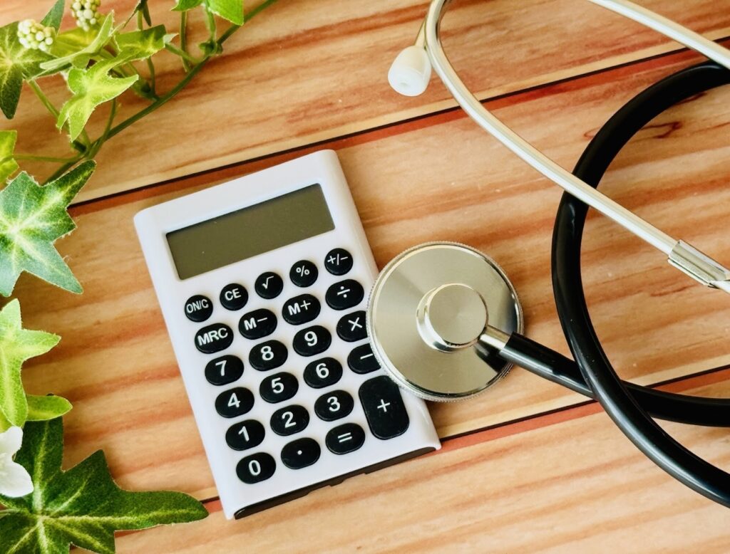 聴診器と電卓