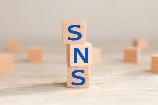 SNSの文字のブロック